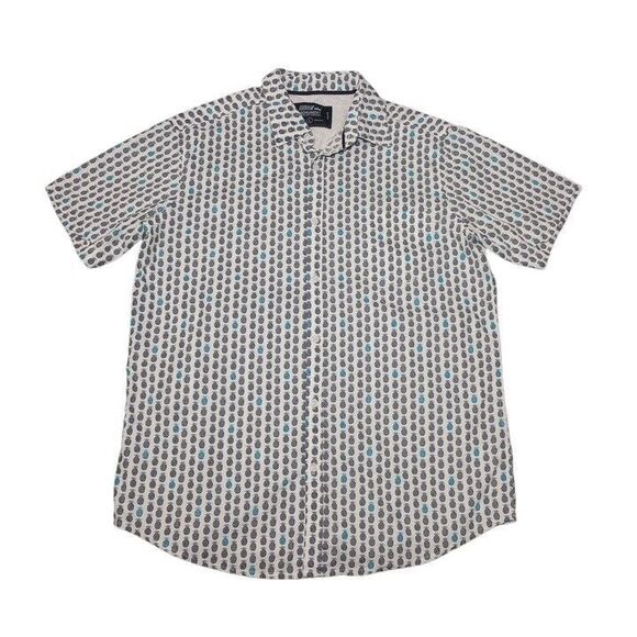 Monument Other - Monument Men's Large Shirt Pineapple Short Sleeve Button Up Hawaiian 100% Cotton